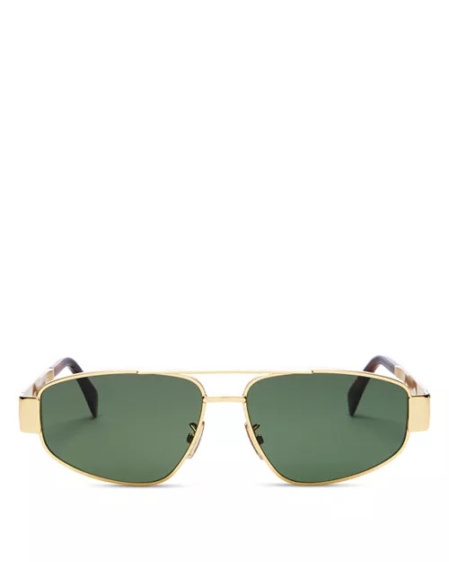 CELINE Metal Triomphe Pilot Sunglasses, 57mm    | Bloomingdale's Jewelry & Accessories | Bloomingdale's (US)