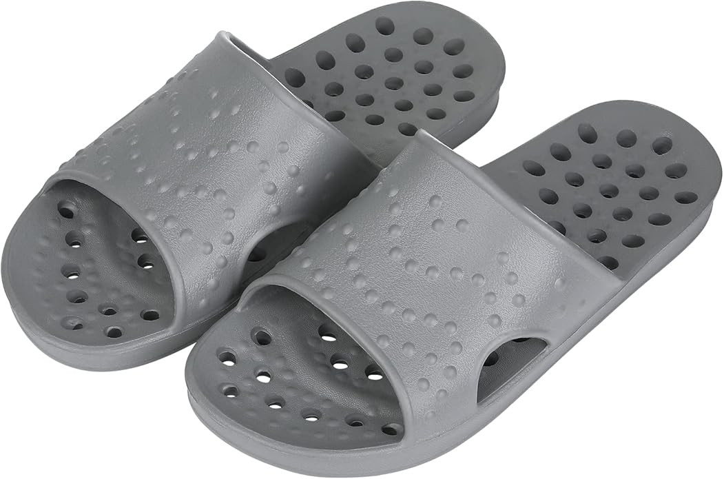 shevalues Shower Shoes for Women Quick Drying Pool Slides Beach Sandals with Drain Holes | Amazon (US)