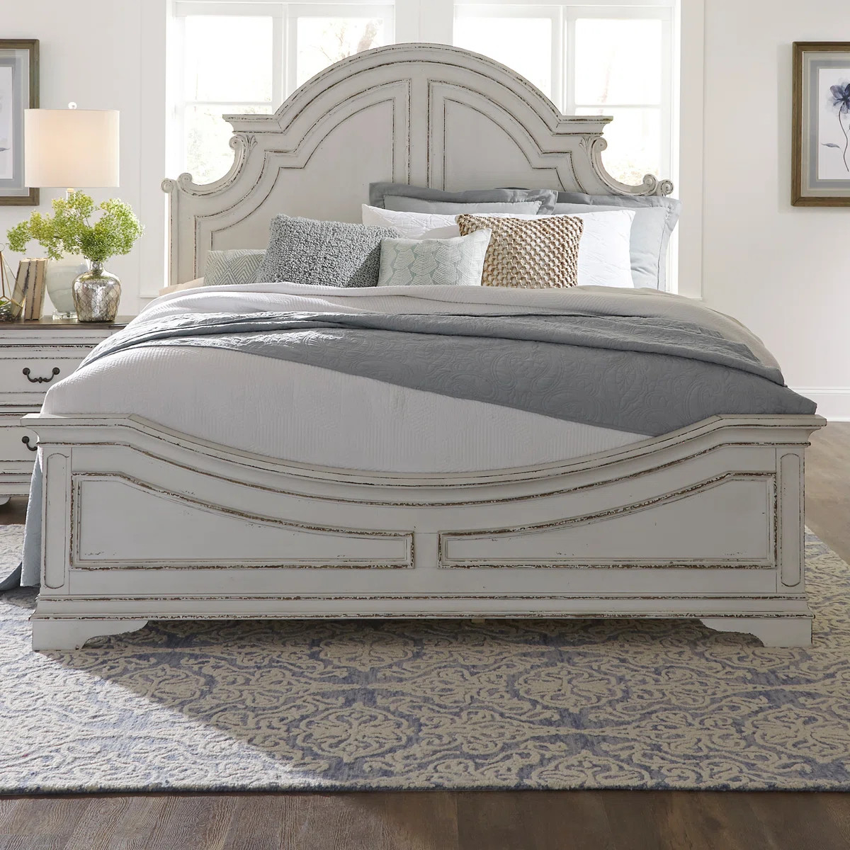 Colchester King Panel Bed & Two Nightstands Bedroom Set | Wayfair North America