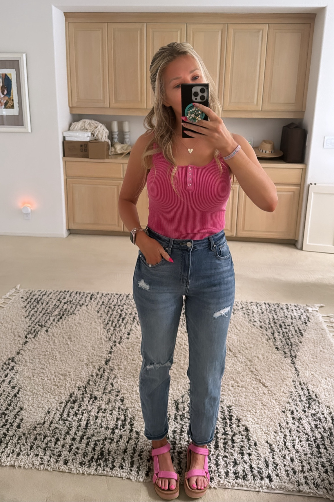 Pink will always be in style! Pair with the cutest and comfiest sandals for an extra layer of wow! Code HOUSEOFBONZI saves on all Vici and Sparklbands! 💖🤩

#LTKFindsUnder50 #LTKStyleTip #LTKWorkwear