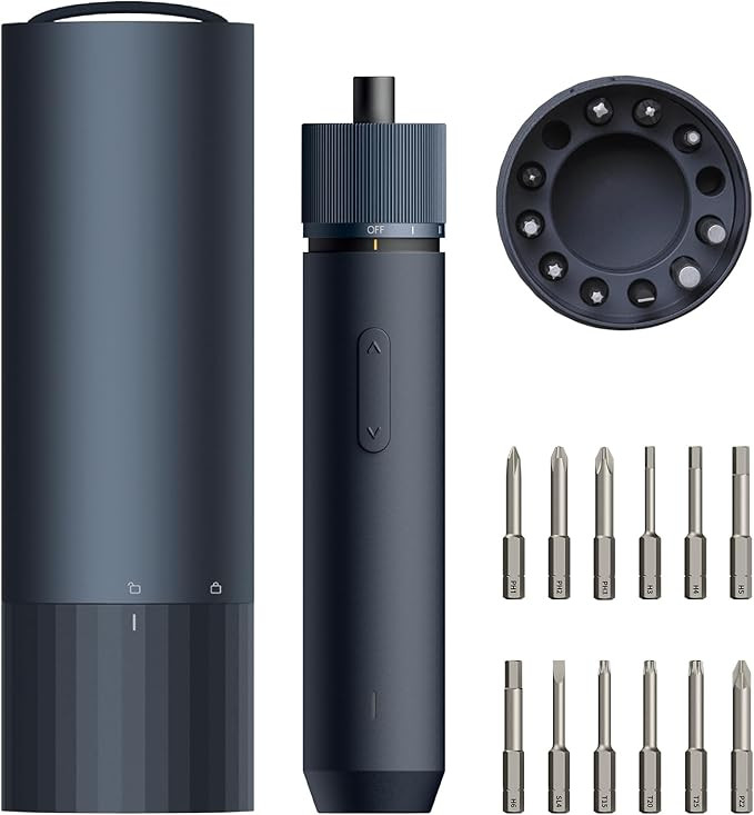 HOTO Electric Screwdriver Rechargeable, 3.6V Cordless Screwdriver Set USB-C, 3 Torque Settings, 1... | Amazon (US)