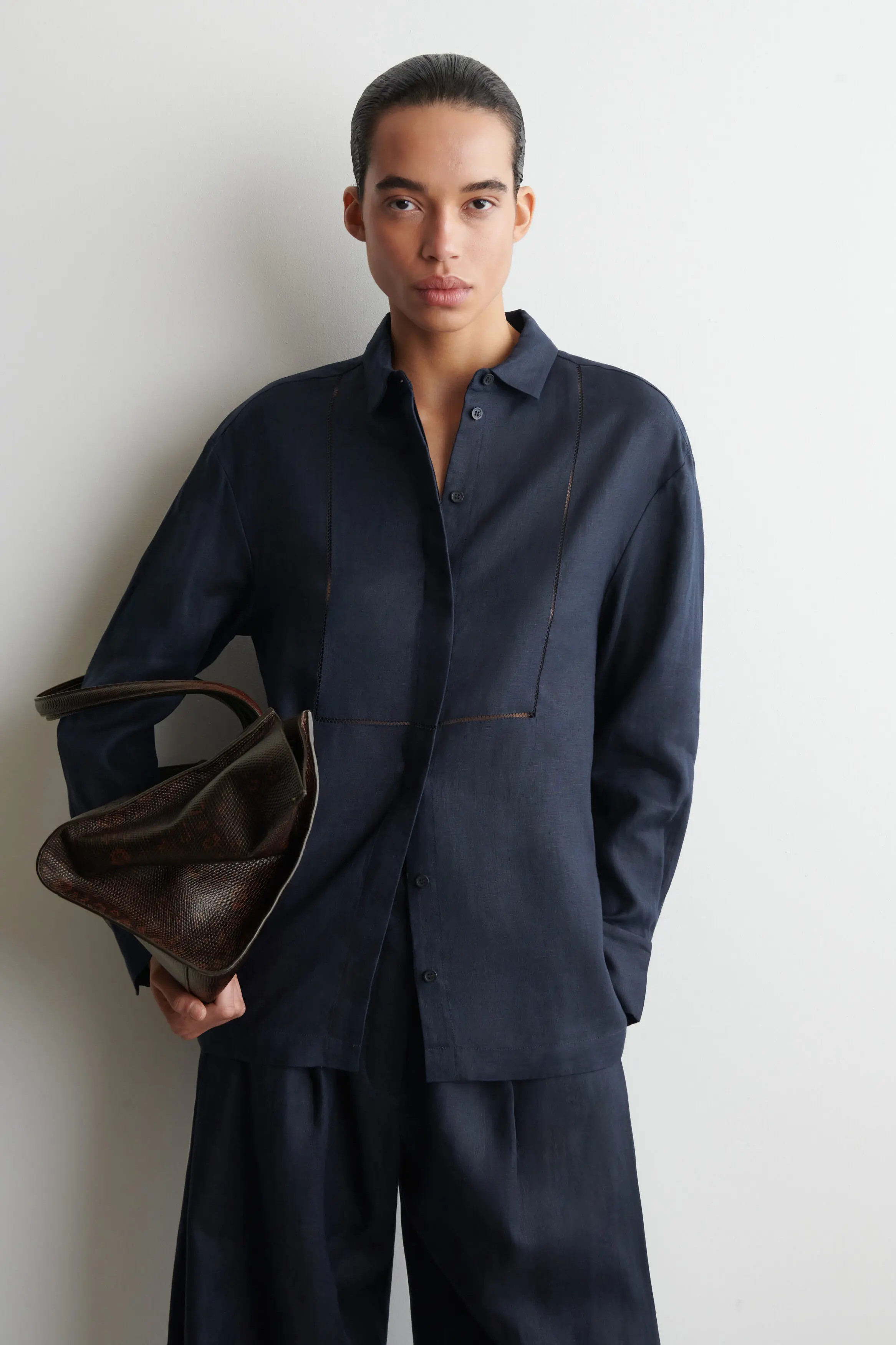 Embroidered-detail Linen Shirt (Women) | Nordstrom | Nordstrom