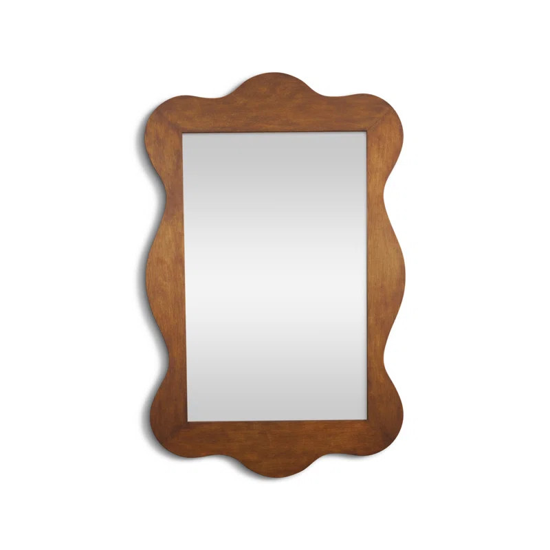 Morin Wood Wavy Wall Mirror | Wayfair North America