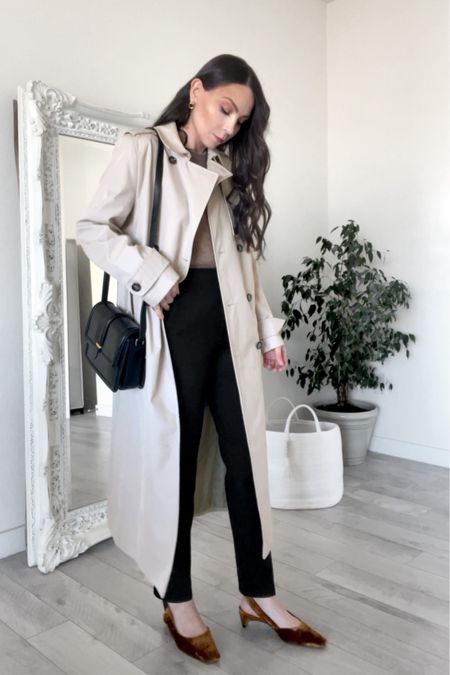 Trench coat outfit 🧥 

Parisian style outfit, spring outfit, work outfit for women

#LTKworkwear #LTKstyletip