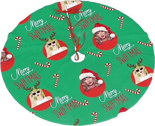 Taylor Christmas Tree Skirt Taylor Style 48inch Xmas Tree Skirt - Party Christmas Decorations for... | Amazon (US)