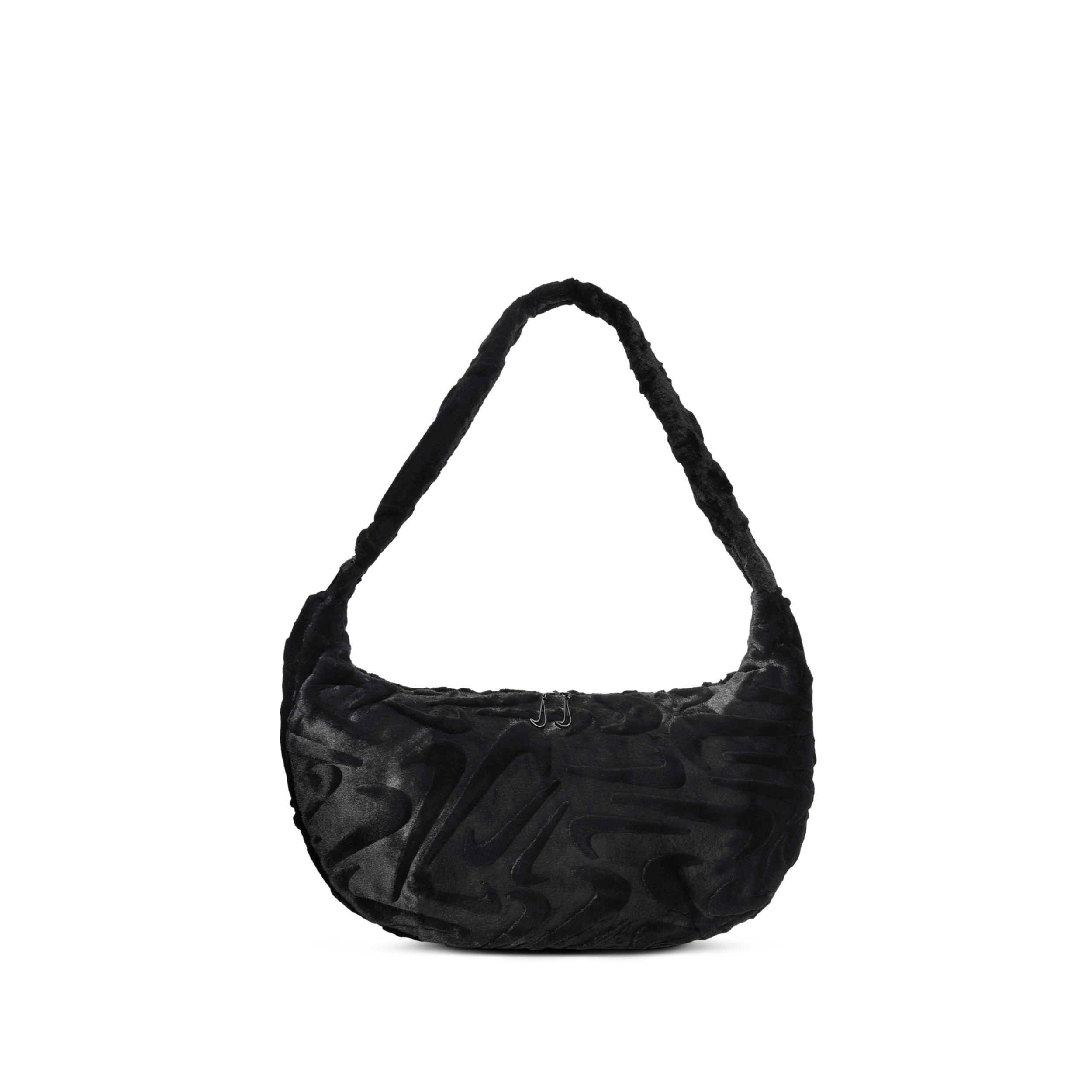 Women's Nike Sportswear Faux Fur Slouchy Bag (19L) in Black | HQ7515-010 | Nike (US)