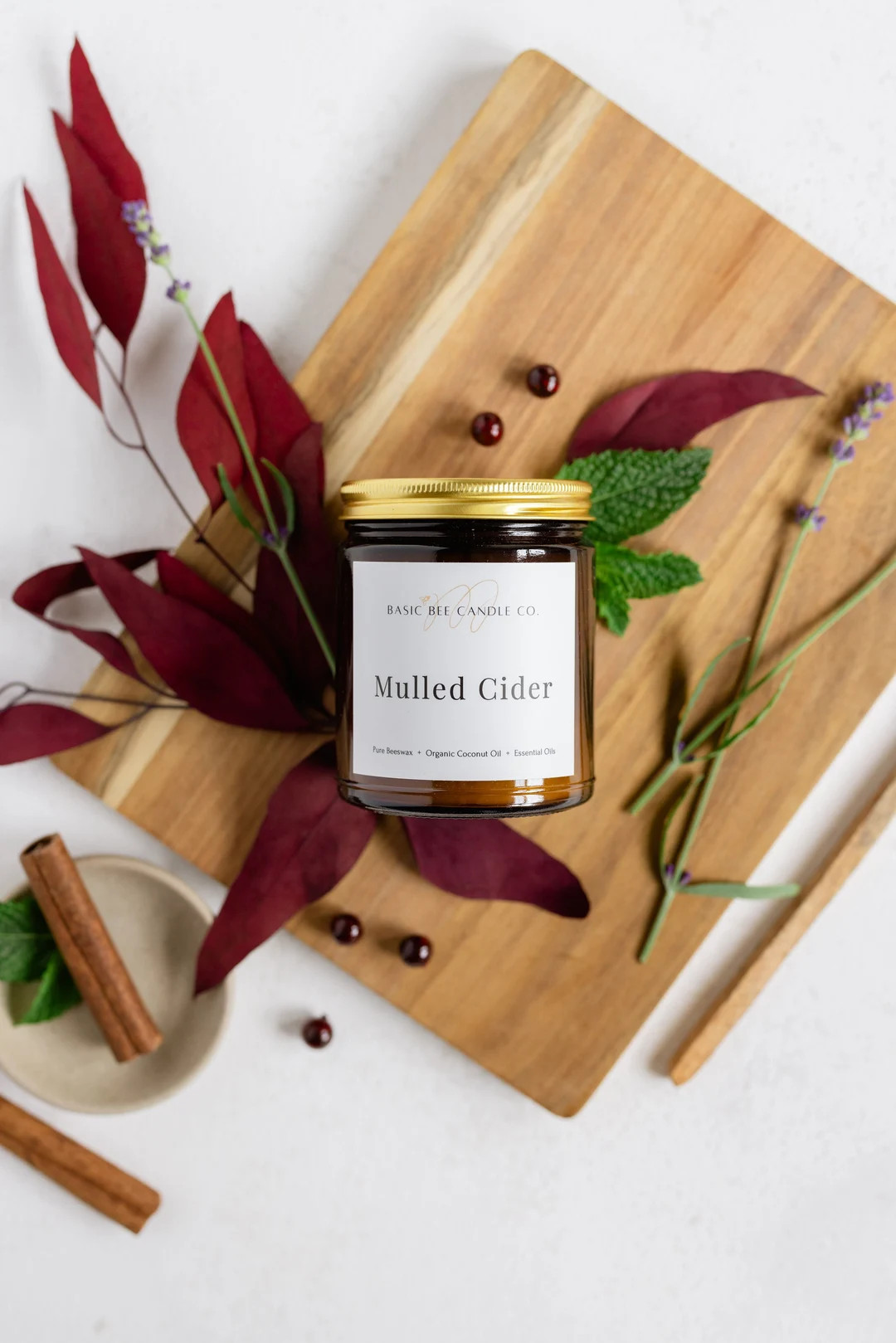 Mulled Cider Beeswax Candle - Etsy | Etsy (US)