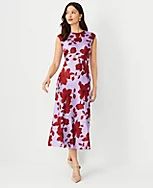 Floral Cap Sleeve Slip Dress | Ann Taylor (US)