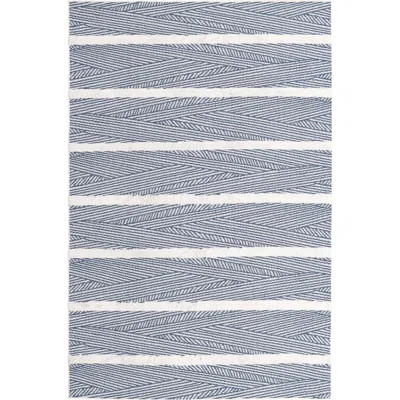 Casa Striped Cotton Navy Blue Area Rug Sabrina Soto™ Collection Rug Size: Rectangle 5'3 x 8' | Wayfair North America
