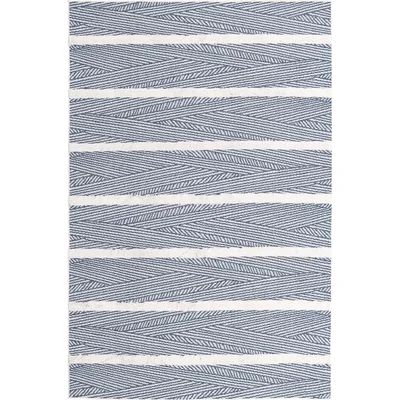 Casa Striped Cotton Navy Blue Area Rug Sabrina Soto™ Collection Rug Size: Rectangle 5'3 x 8' | Wayfair North America