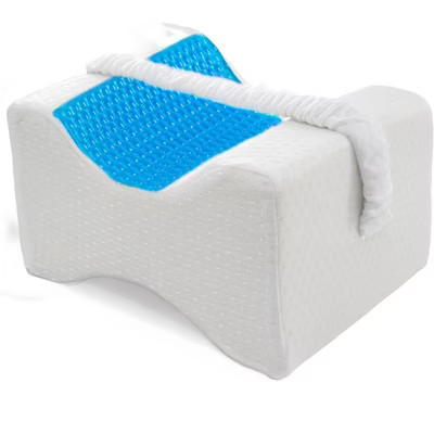 5 Star Super Deals Orthopedic Knee Pillow with Cooling Gel, Memory Foam, &  Adjustable Elastic Strap - Contoured Support for Side Sleepers | Target