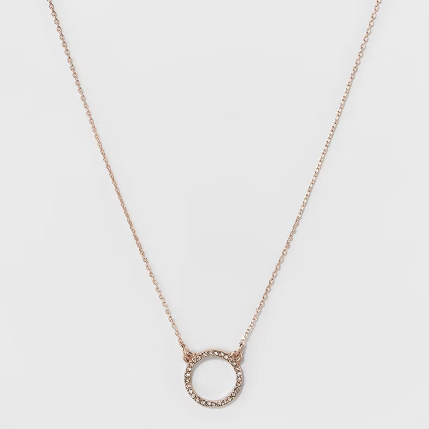Short Pendant Necklace - A New Day™ Rose Gold | Target