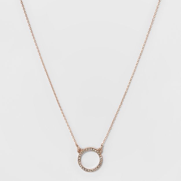 Short Pendant Necklace - A New Day&#8482; Rose Gold | Target