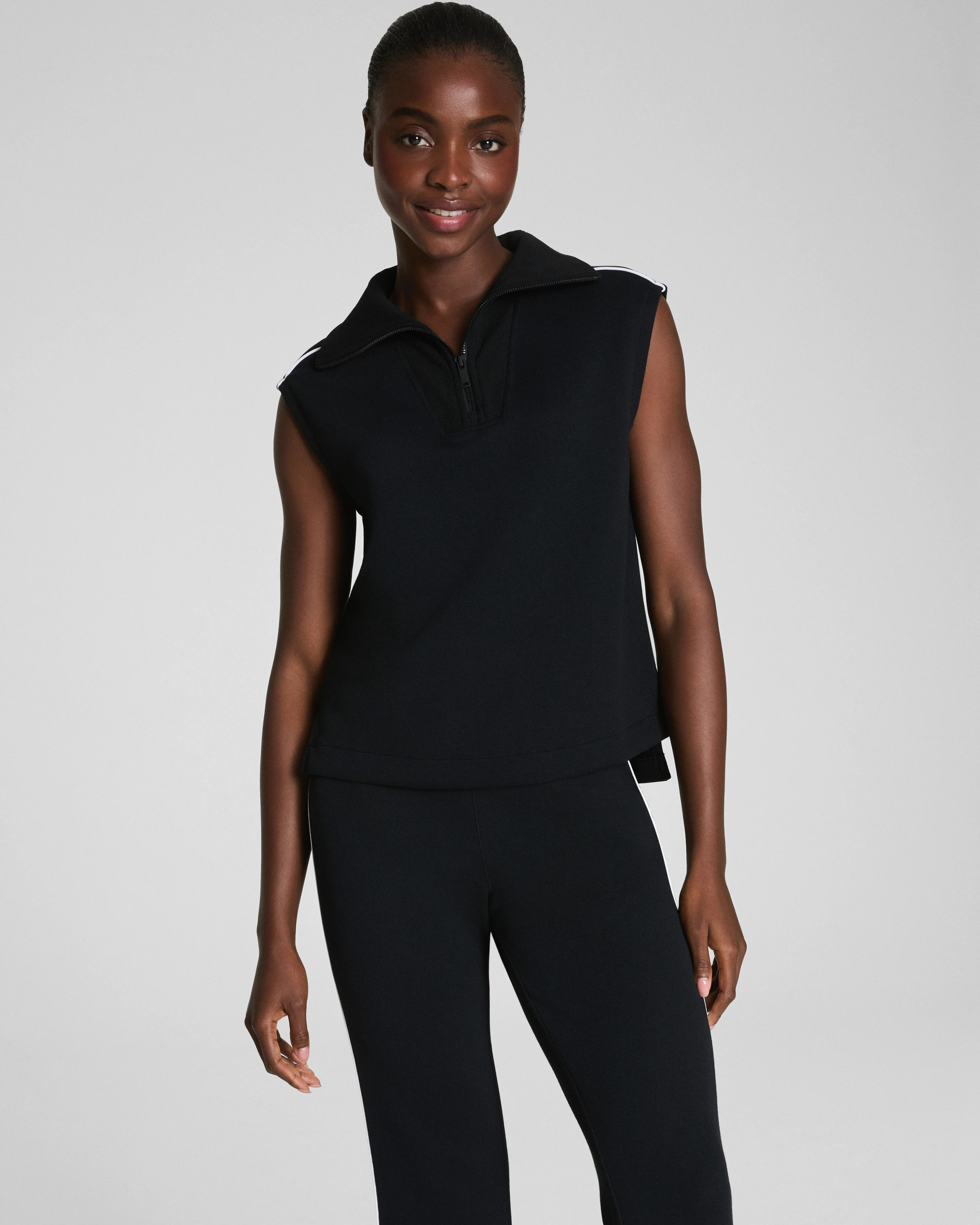 AirEssentials Pique Sleeveless Half Zip | SPANX | Spanx