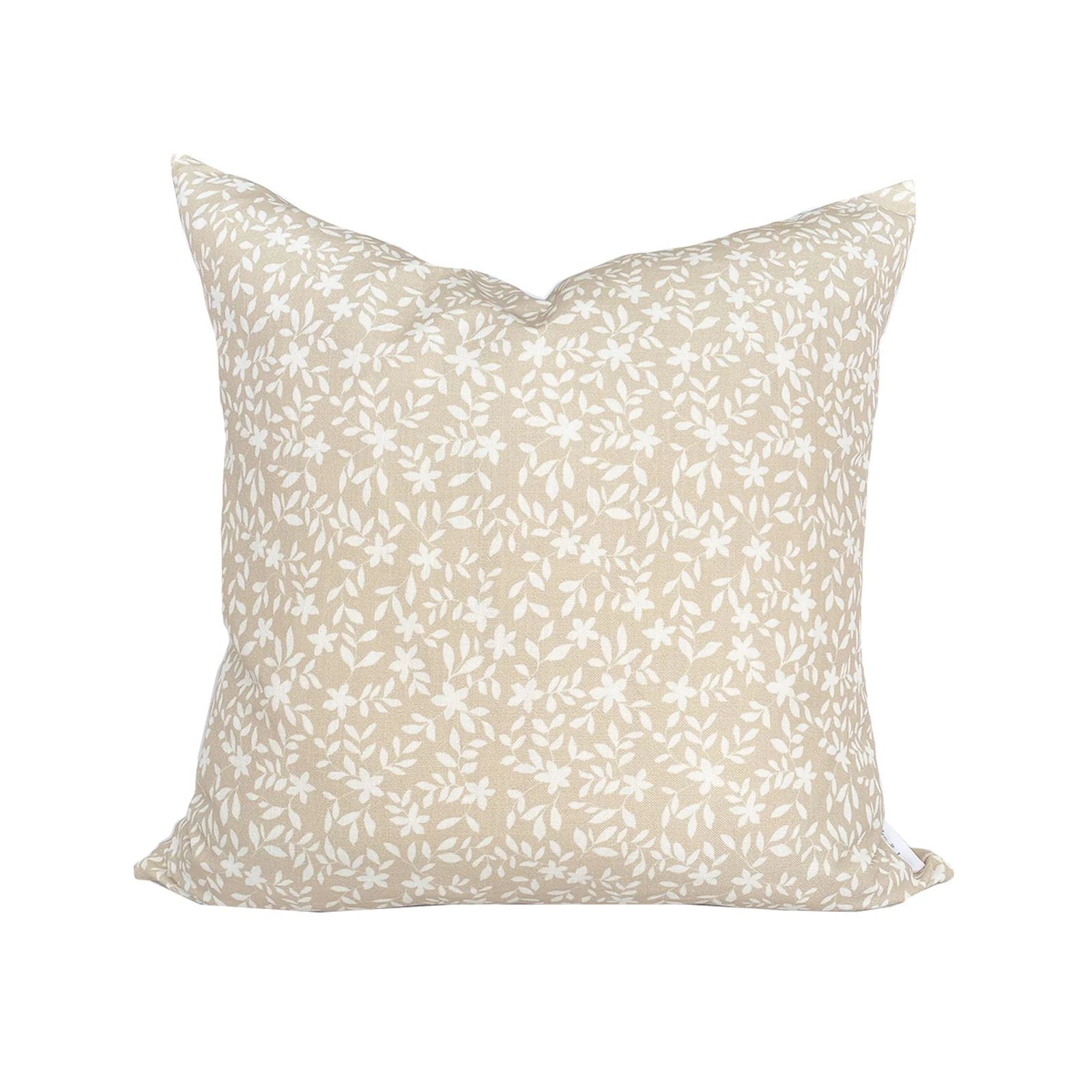 Jo Floral Pillow in Natural | Brooke and Lou