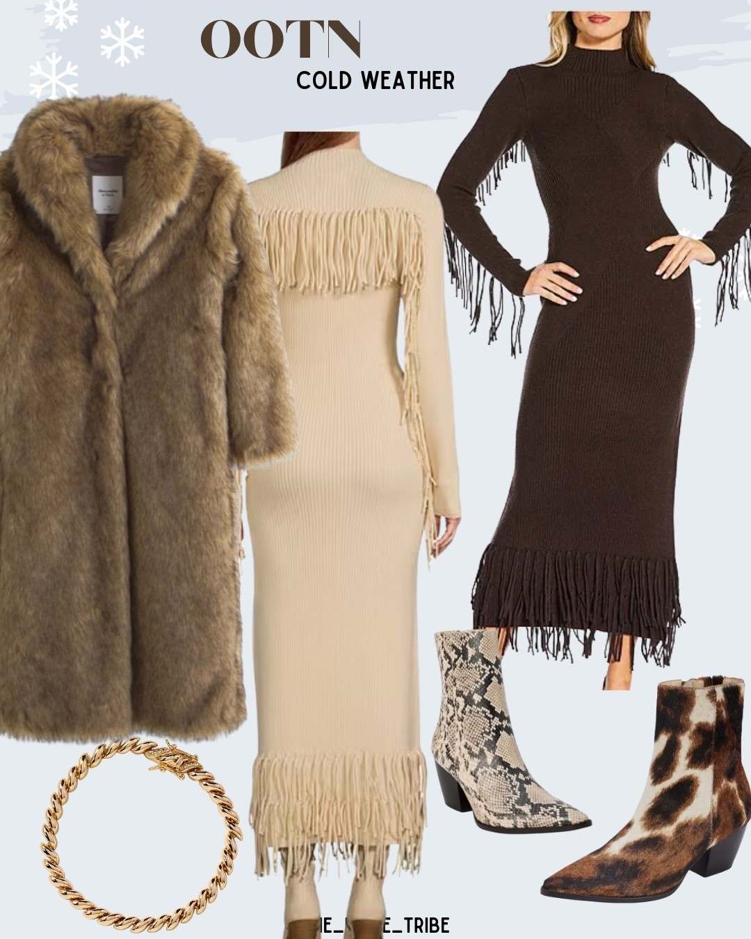 I love this fringed dress and now it’s available in chocolate brown 🤎
This faux fur coat is on sale & in my cart. Winter vacation. Sweater dress. Dressy winter boots. Date night. OOTN  

#LTKHoliday #LTKSaleAlert #LTKTravel