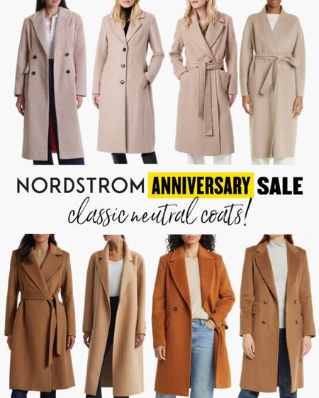 Best neutral coats in the Nordstrom Anniversary Sale! 🧥 
.
Fall coats camel coat outerwear 

#LTKsalealert #LTKFind #LTKxNSale