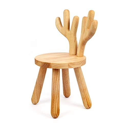 Wooden Toddler Chair, Naturally Finished Solid Hardwood,Kids Stool Chair, Handmade, for Playroom,... | Amazon (US)