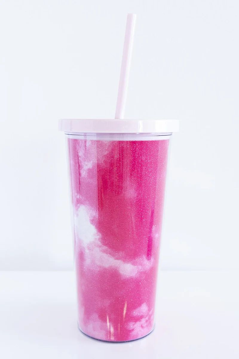 Pink Tie Dye Tumbler 24oz DOORBUSTER | The Pink Lily Boutique