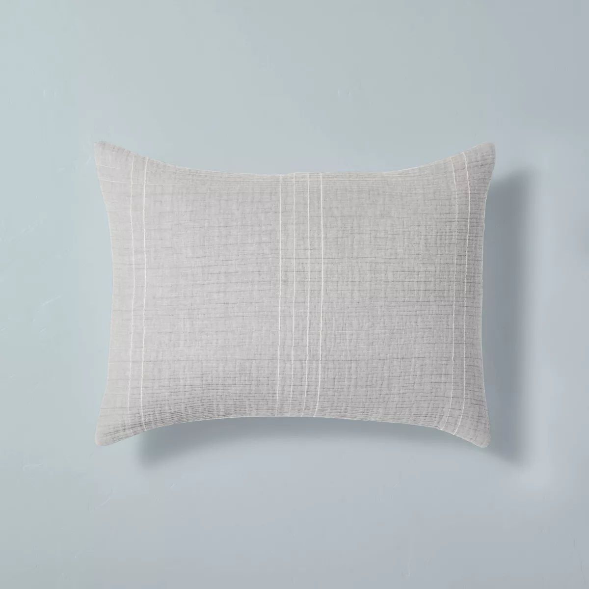 Microstripe Jacquard Pillow Sham - Hearth & Hand™ with Magnolia | Target