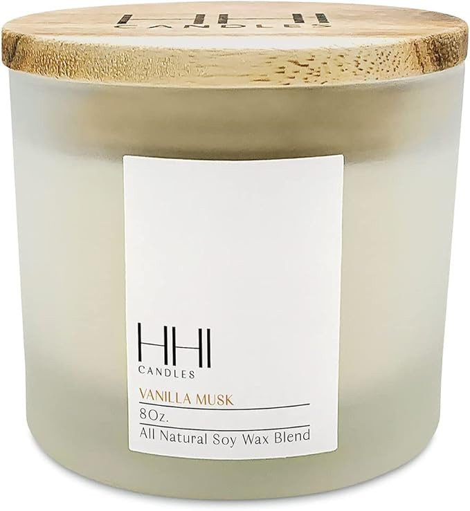 Amazon.com: All-Natural Scented Soy Candle | Vanilla Musk | A Blend of Vanilla, Cinnamon, Amber &... | Amazon (US)