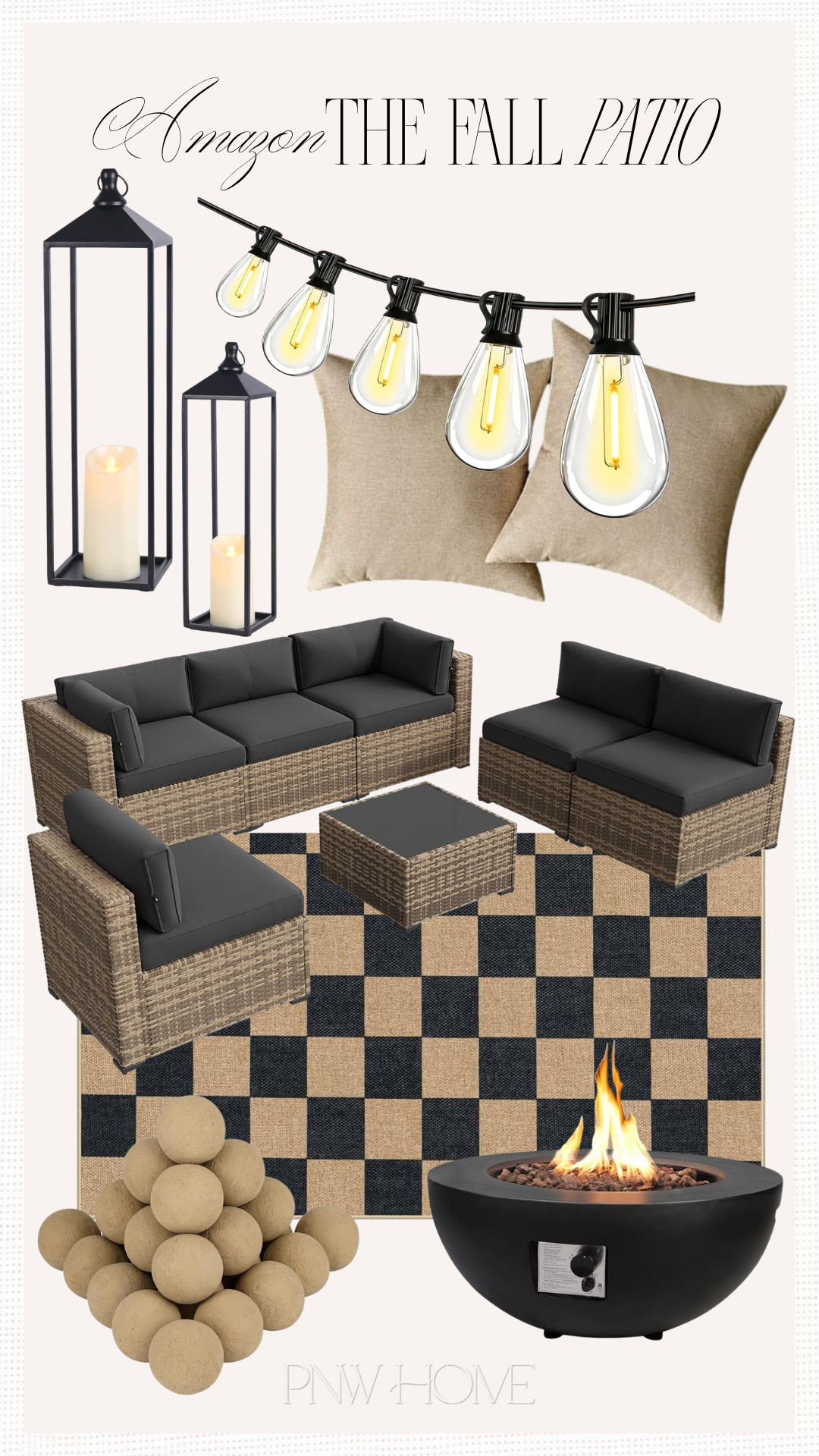 Amazon finds to cozy up the patio for fall!

fall patio, outdoor furniture, outdoor decor, patio furniture, patio decor, outdoor lighting, bistro lights, cafe lights, outdoor lanterns, decorative lanterns, outdoor couch, black fire pit, outdoor fire pit, neutral throw pillows, outdoor throw pillows, outdoor rug, patio rug 

 #LTKSeasonal #LTKHome