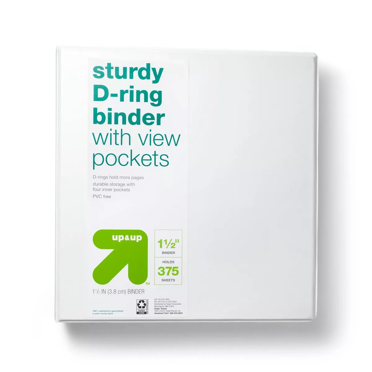 1.5" 3 Ring Binder Clear View - up & up™ | Target