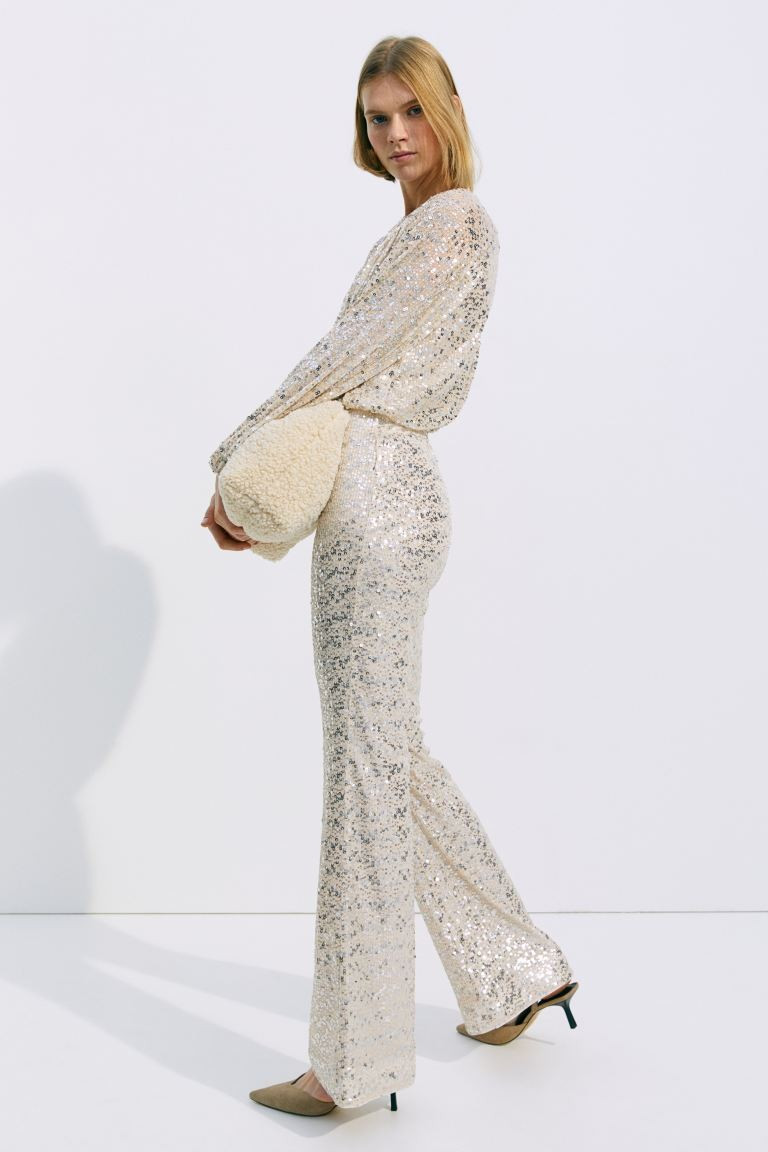 Flared Sequined Pants | H&M (US + CA)