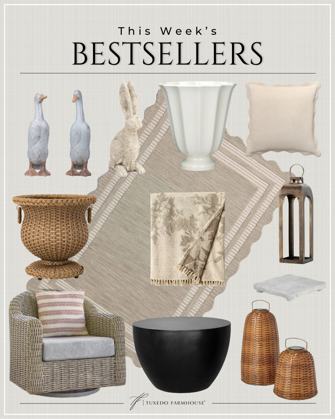 This Week's Bestsellers

Which one was your favorite this week?

Seasonal, home decor, accent chairs, rugs, wall art, frames, pillows, lamps, baskets, candles, books, coffee tables, ottomans, trays, bowls, consoles, accent tables
 

 #LTKSeasonal #LTKHome #LTKSaleAlert