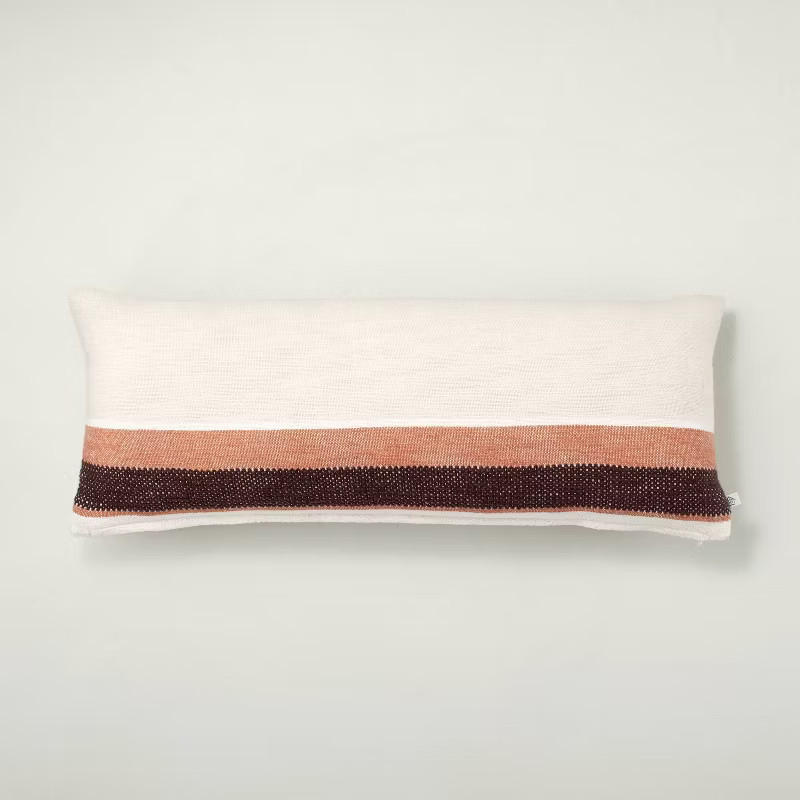 Striped Color Block Throw Pillow - Hearth & Hand™ with Magnolia | Target