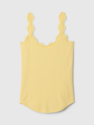 Mini Rib Lace PJ Tank Top | Gap (US)