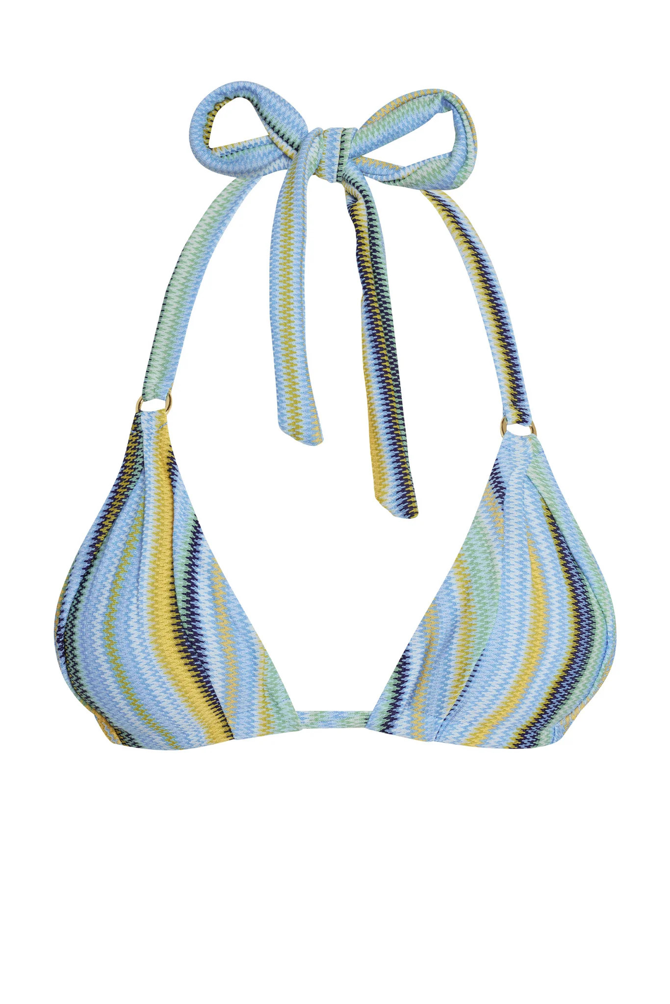 Morocco Top - Sardinia Stripe Azure | Monday Swimwear