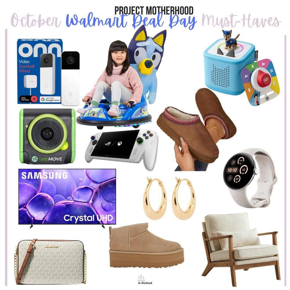 October Walmart Deals

Walmart is stretching beyond just two days—its “Walmart Deals” event runs October 7–12 (with early access for Walmart+ members). Shoppers can expect steep discounts across home goods, electronics, seasonal decor, and toys. The best part? You don’t need a premium membership to shop the event—though Walmart+ members get a head start.