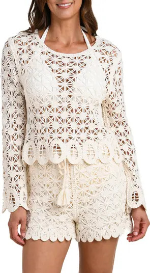 Serenity Crop Cotton Cover-Up Top | Nordstrom