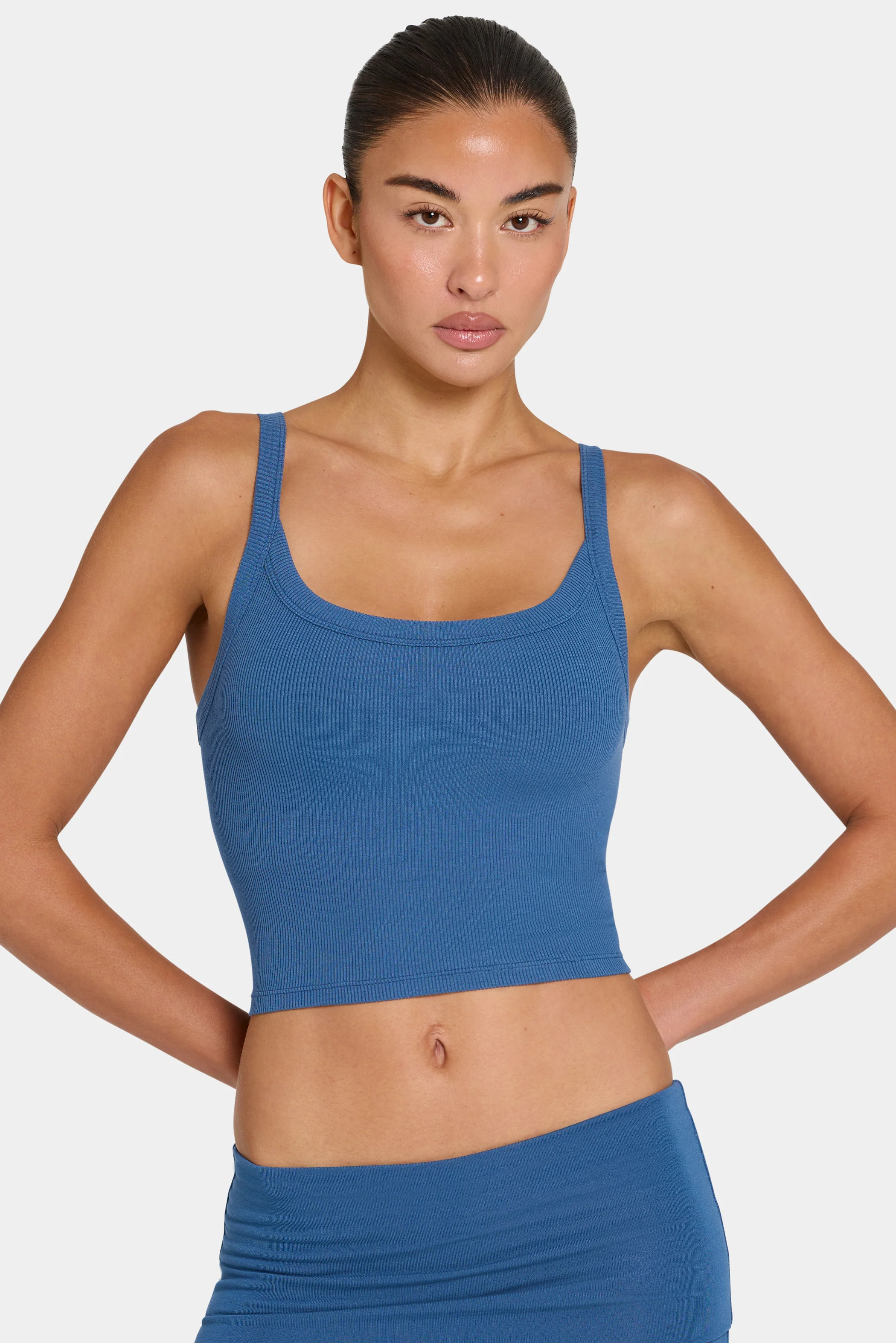 ButterCloud\u2122 Built-In Bra Tank Top in Marine | Bo+Tee | Oh Polly