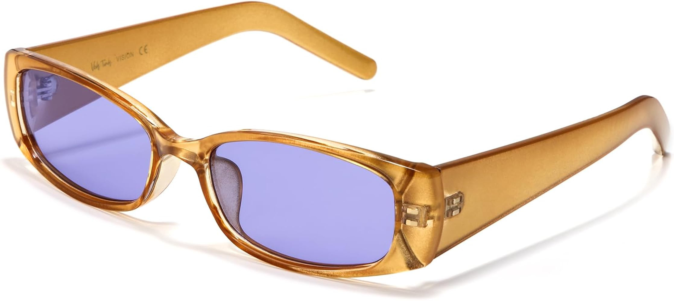 Veda Tinda Vision Rectangle Sunglasses for Women Retro 90s Y2k Shades for Men Warp Around Sport M... | Amazon (US)