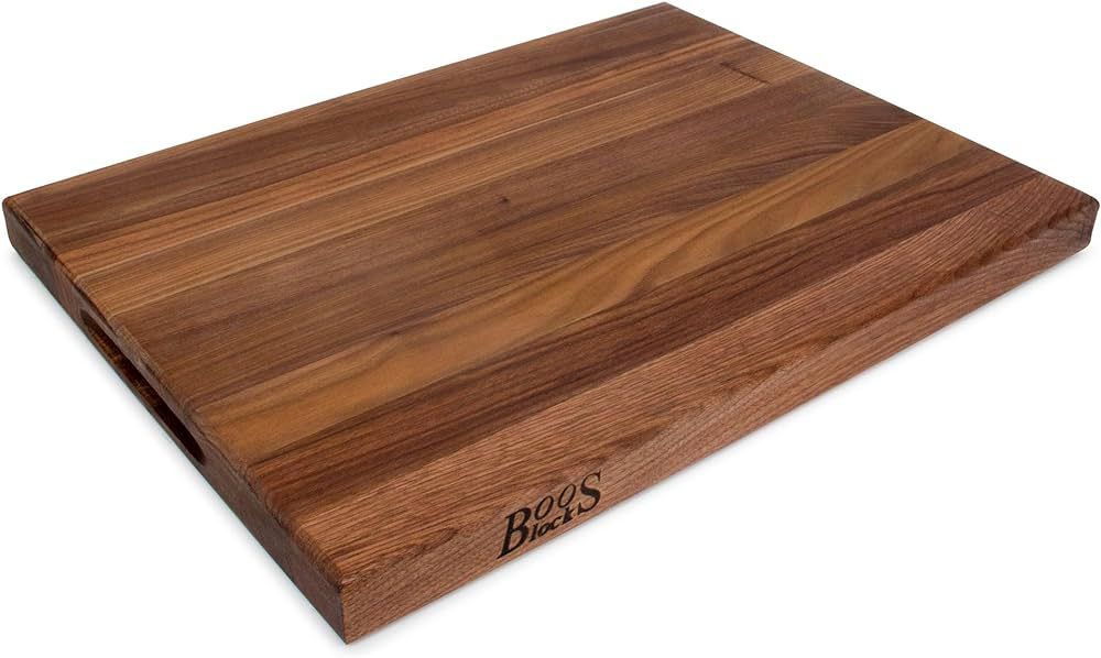 John Boos Walnut Wood Cutting Board for Kitchen Prep, 1.5 Inch Thick, Large Edge Grain Rectangula... | Amazon (US)