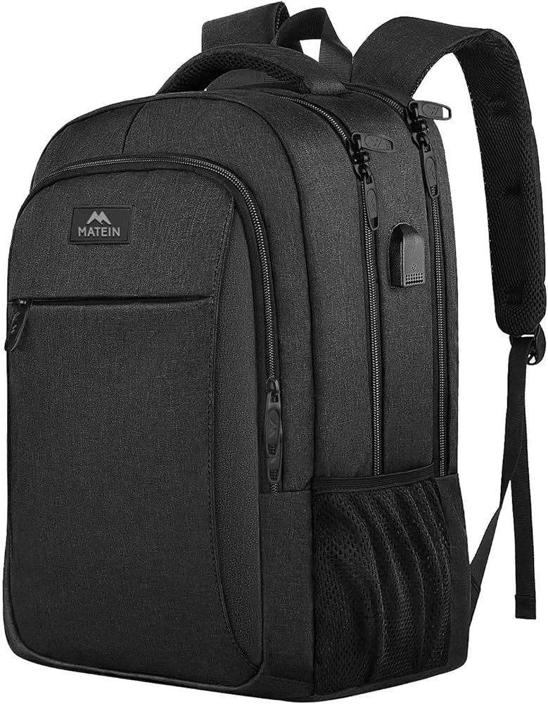 MATEIN Business Laptop Backpack, 15.6 Inch Travel Laptop Bag Rucksack with USB Charging Port, Wat... | Amazon (US)