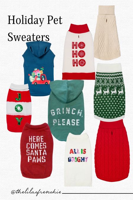 Holiday Pet Sweaters!

#LTKGiftGuide #LTKHoliday #LTKSeasonal