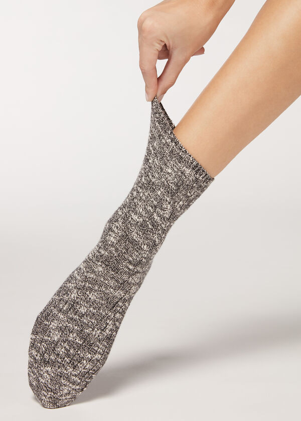 Sort Socks in Warm Cotton - Short socks - Calzedonia | Calzedonia US