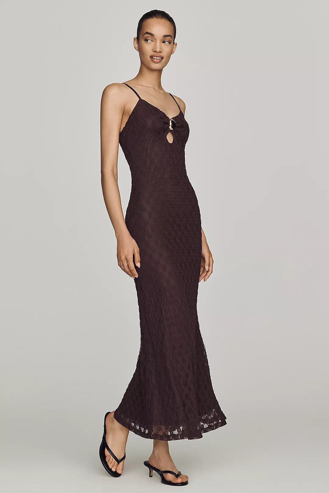 Bardot Karla Mesh Midi Dress | Anthropologie (US)