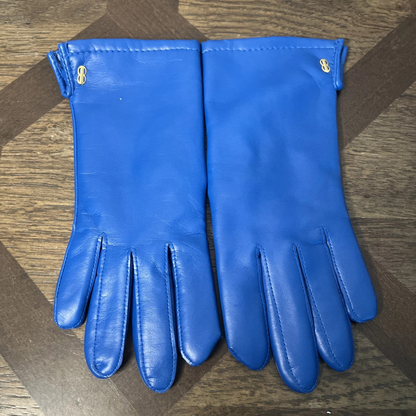 Vintage Bill Blass Gold Leather Woman's Gloves | eBay US