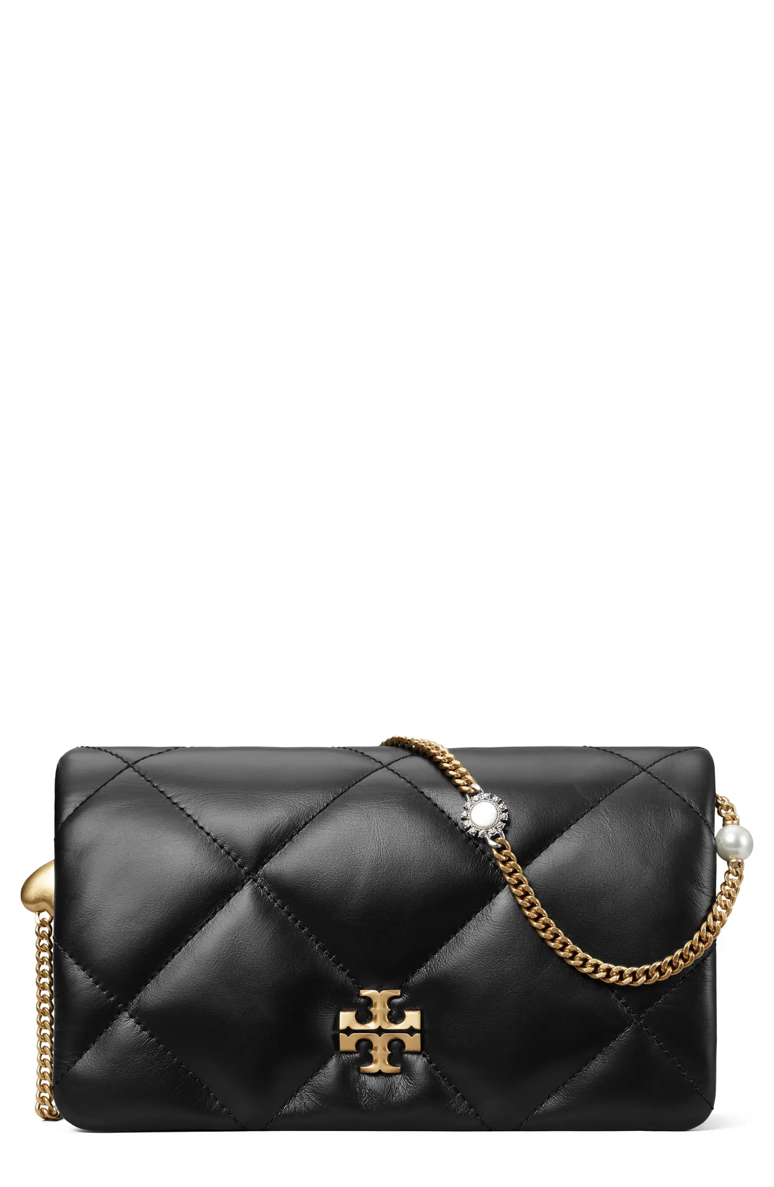Kira Quilted Leather Wallet on a Chain | Nordstrom