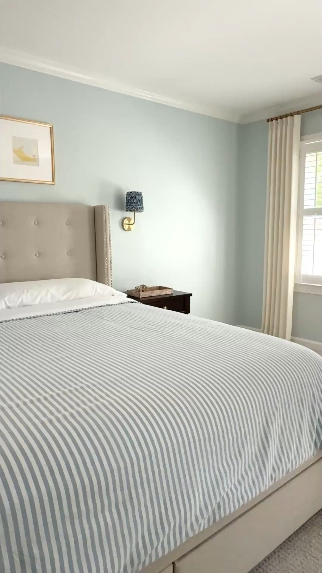 This blue striped duvet is the star! But a bed is only as cozy as it’s basics. I’m linking all my favorite bedding basics below✨

#LTKHome