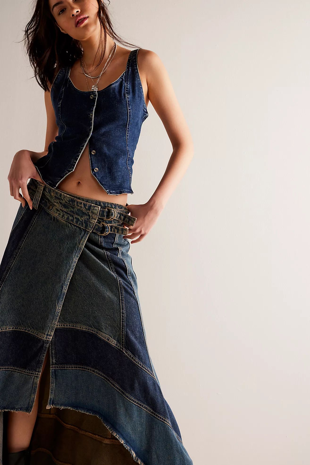 We The Free New Rules Denim Maxi Skirt | Free People (Global - UK&FR Excluded)