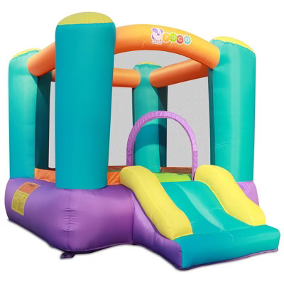 Pogo Bounce House Backyard Kids Residential Nylon Inflatable Indoor/Outdoor Bouncer with Slide for Small Kids | Target