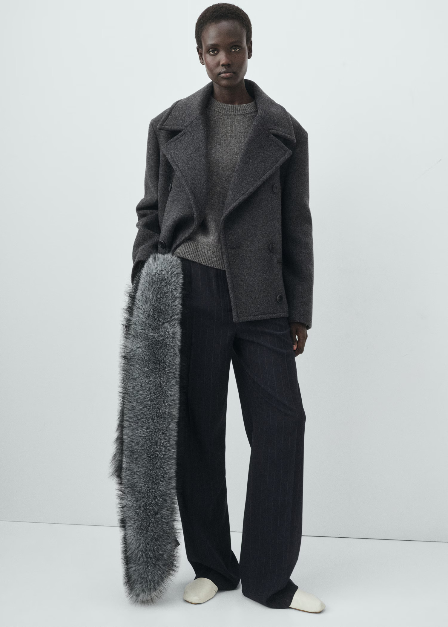 Double-breasted wool coat - Women | MANGO USA | Mango (US/MX/AU)