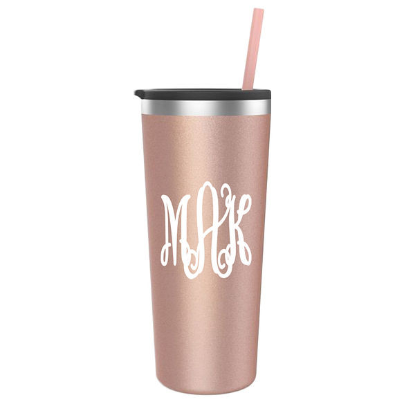 Monogrammed Stainless Steel Cup | Marleylilly