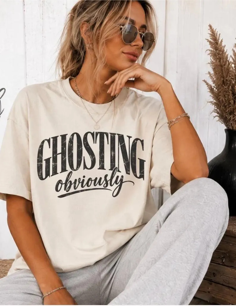Ghosting Obviously Season Tee | Etsy (Global)