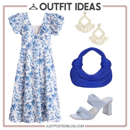 Great blue floral dress for spring 

#LTKunder100 #LTKstyletip #LTKwedding